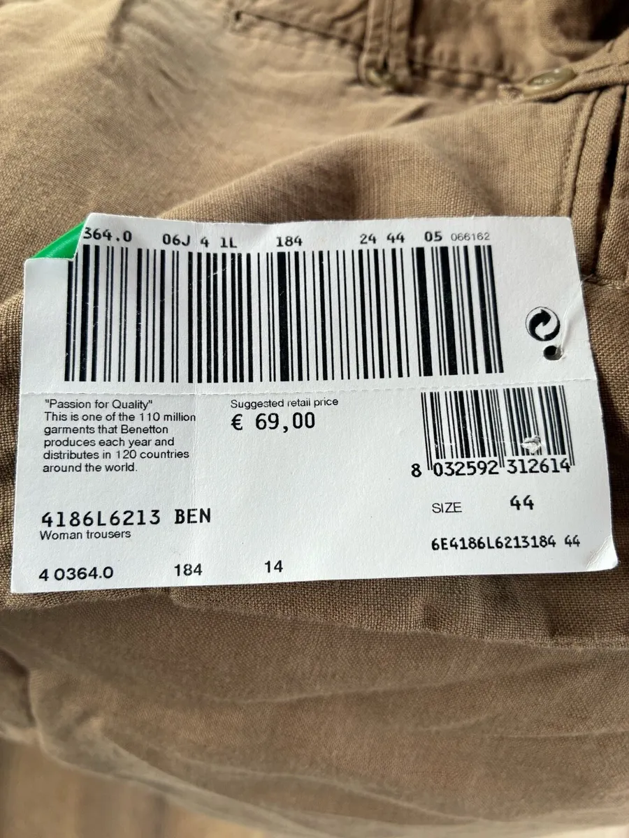 Colours of Benetton wide leg trousers - Image 3