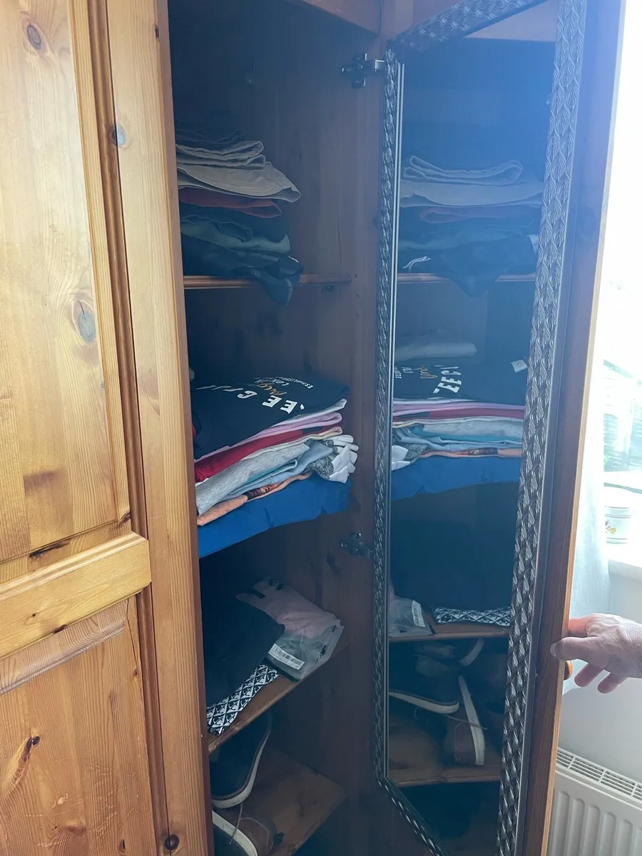 Pine Wooden Wardrobe - Image 2