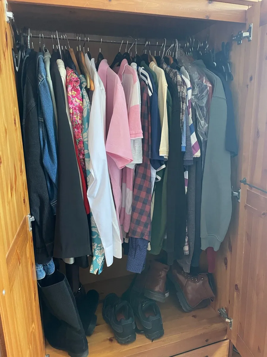 Pine Wooden Wardrobe - Image 3