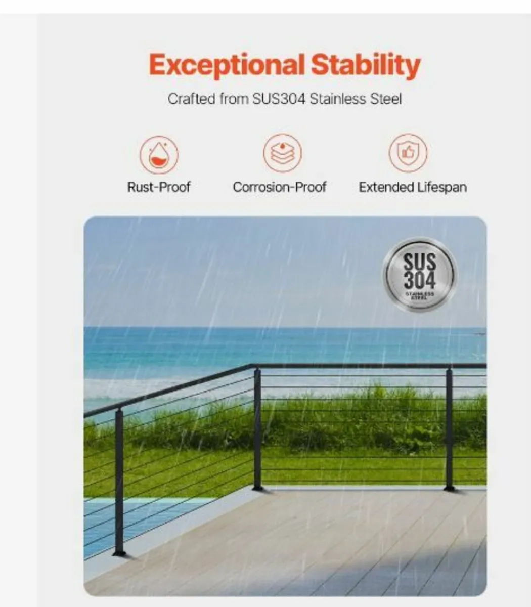 Cable Railing Post 36x1x2 Inch - Image 3