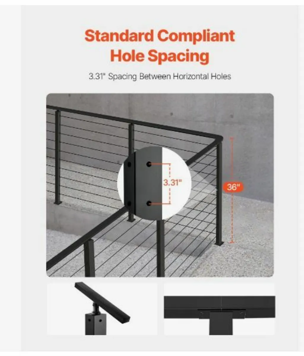 Cable Railing Post 36x1x2 Inch - Image 4