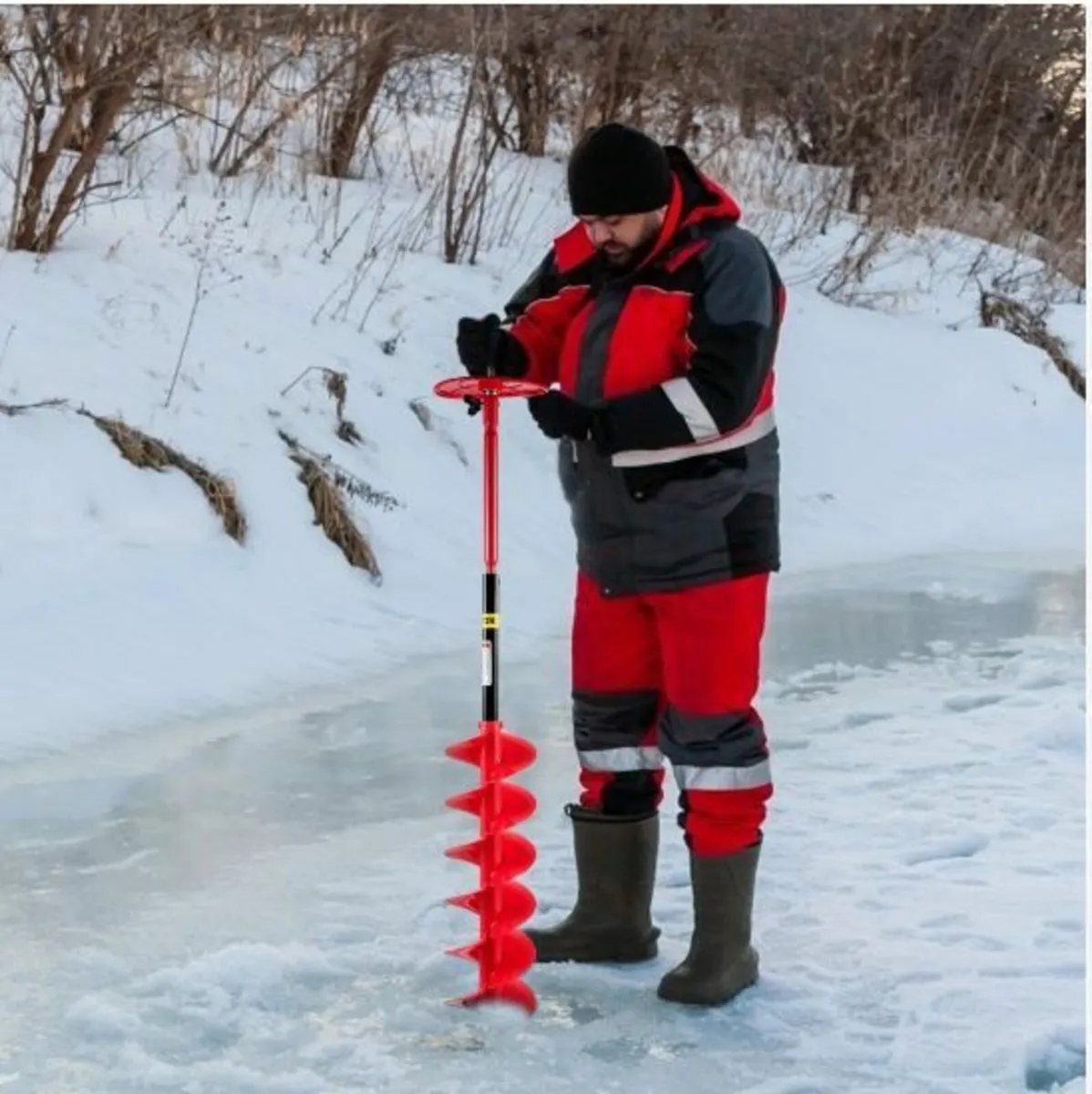 Ice Drill Auger, 6" Diameter Nylon Ice - Image 4