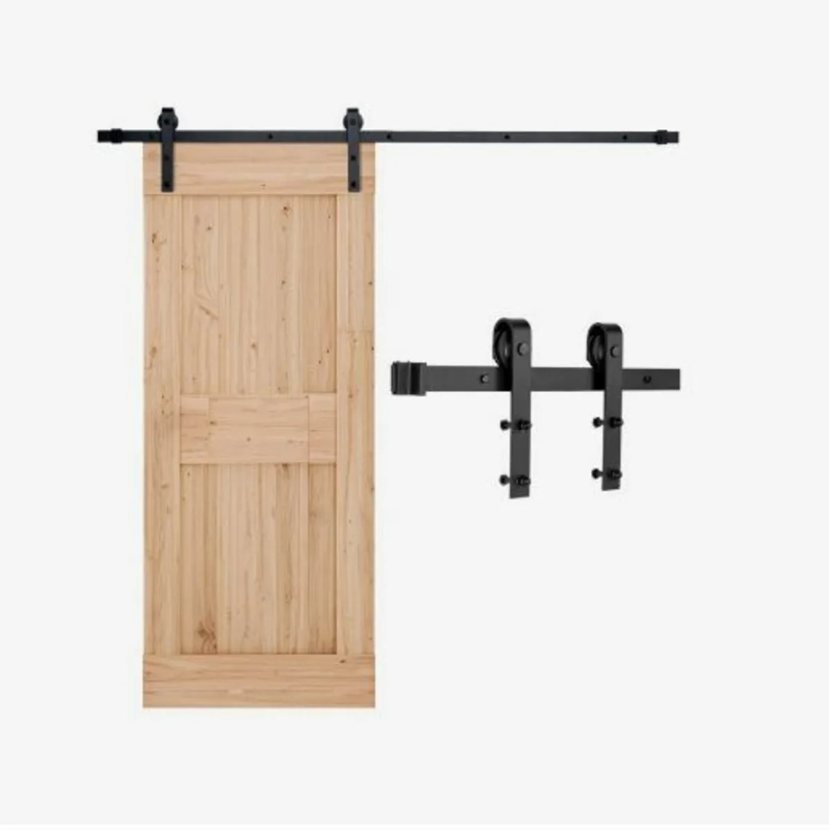 6FT Sliding Barn Door Hardware Kit - Image 3