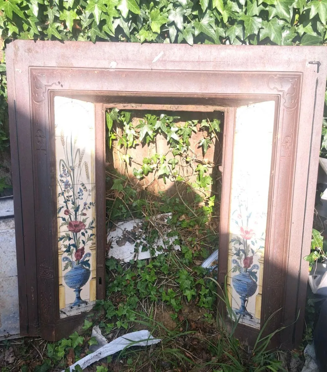 Cast iron fire place surround 16 inch grate