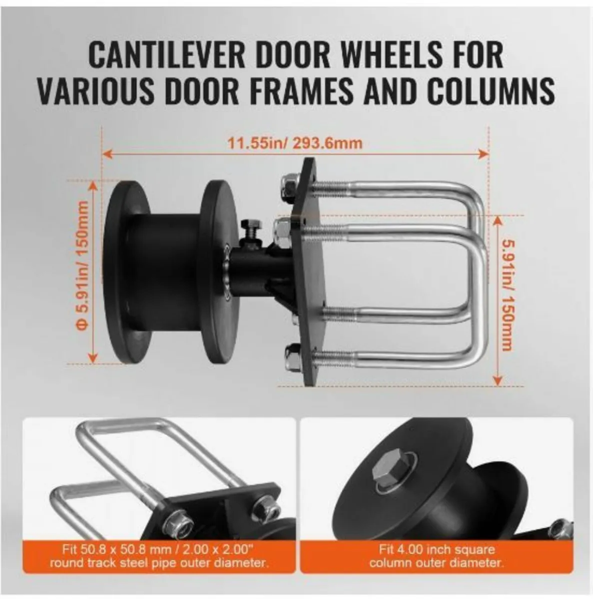 Sliding Gate Kit w/ H-Shaped Groove 4 Track - Image 3