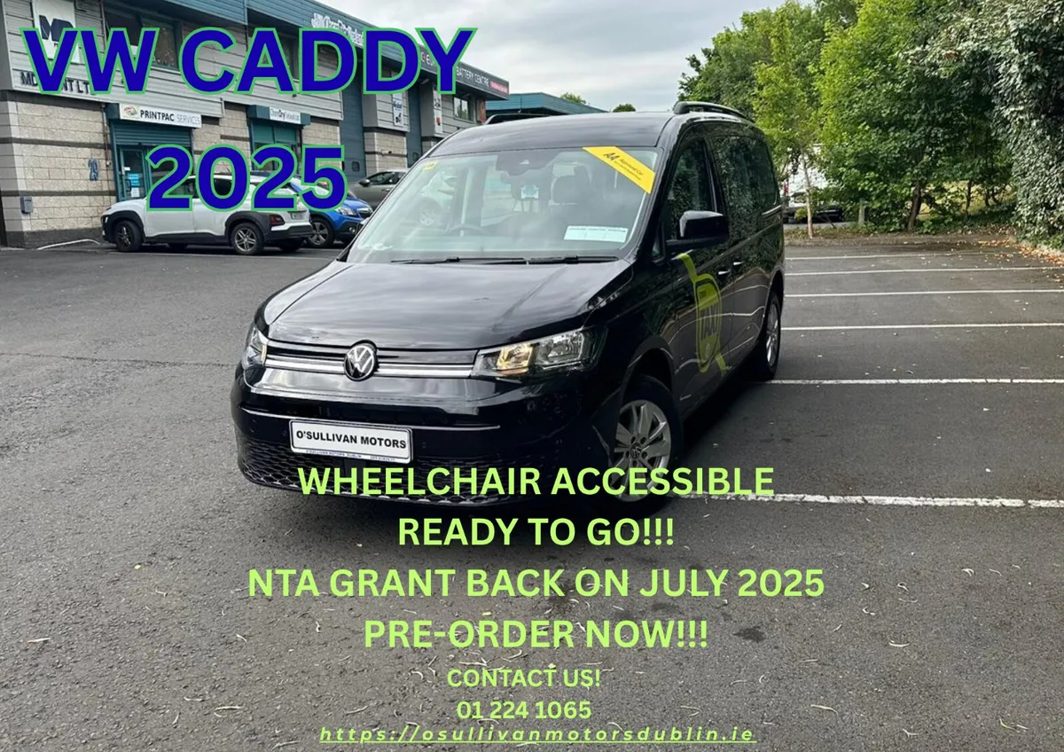 VW Caddy/ 2025/7 seat/ Wheelchair Access/Taxi Spec - Image 1