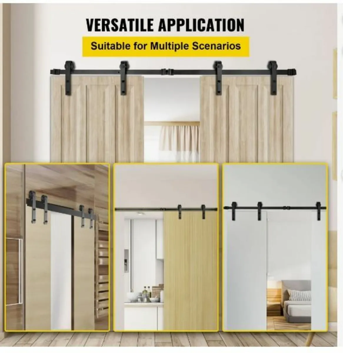 Sliding Barn Door Hardware Kit, 12FT - Image 2