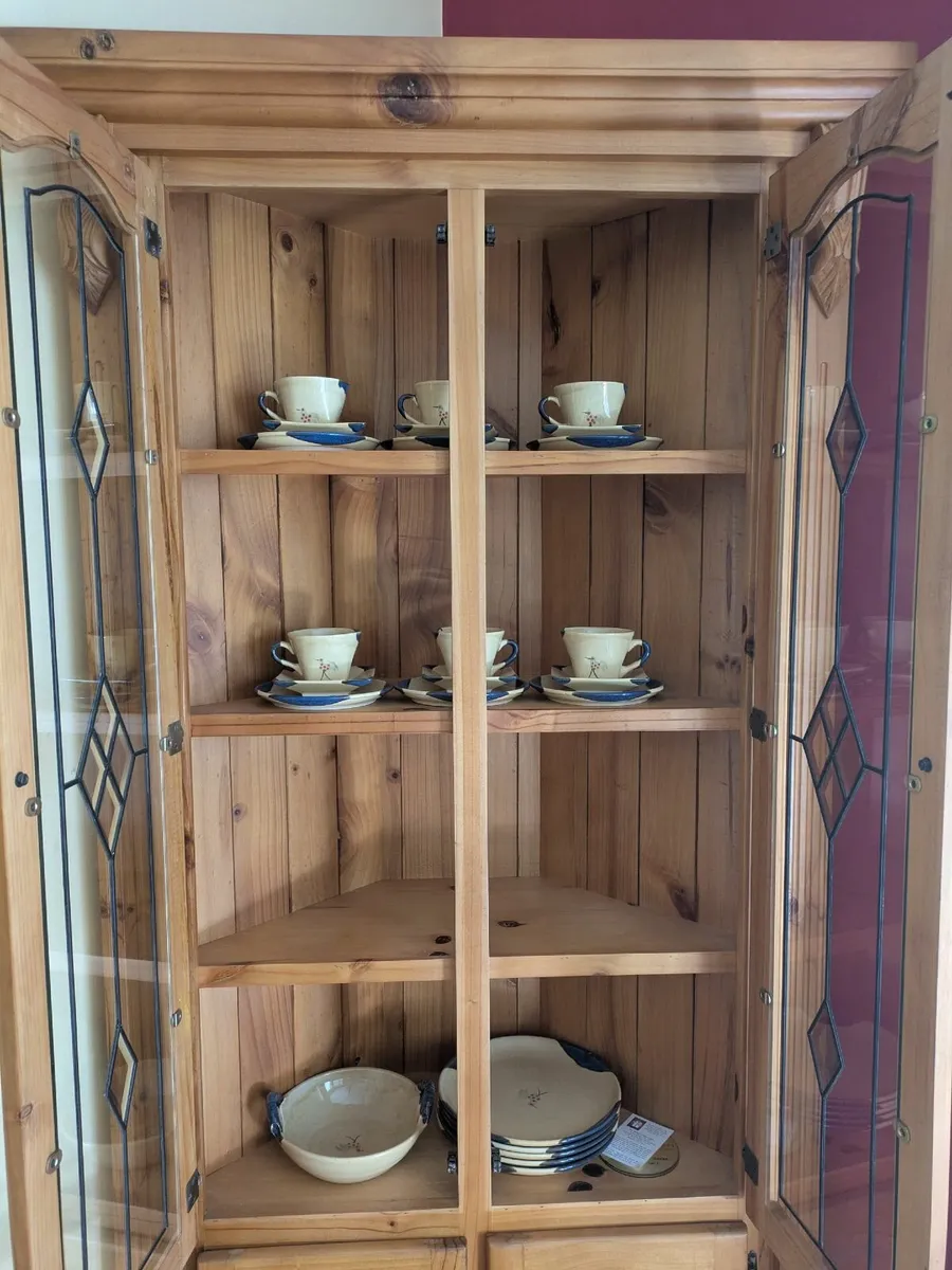 Corner pine cabinet - Image 3