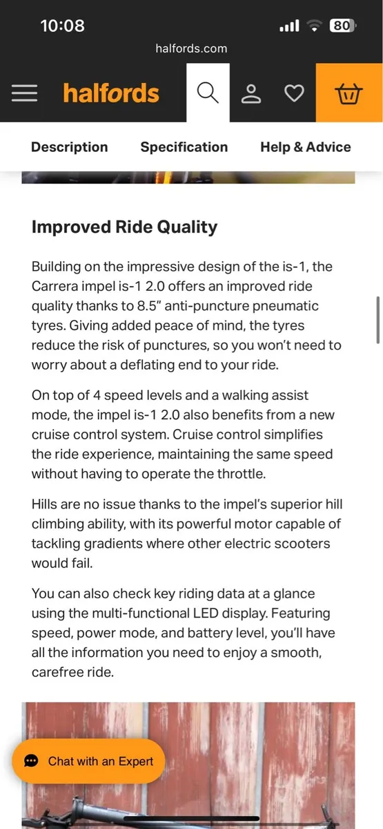 Electric Scooter (Carrera Impel) - Image 2