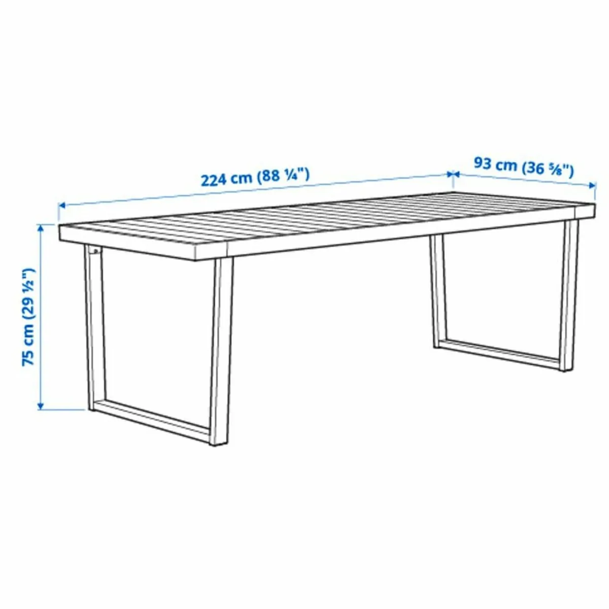 IKEA VÄRMANSÖ Outdoor Table + 6 Chairs + Cover - Image 1