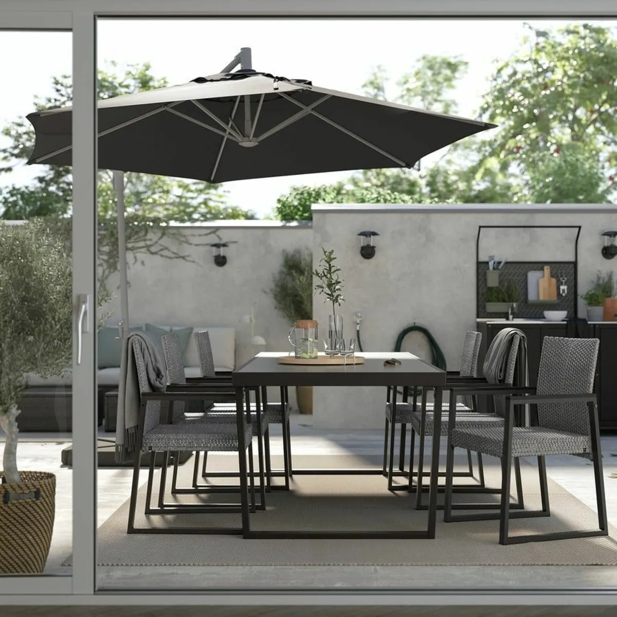 IKEA VÄRMANSÖ Outdoor Table + 6 Chairs + Cover - Image 4