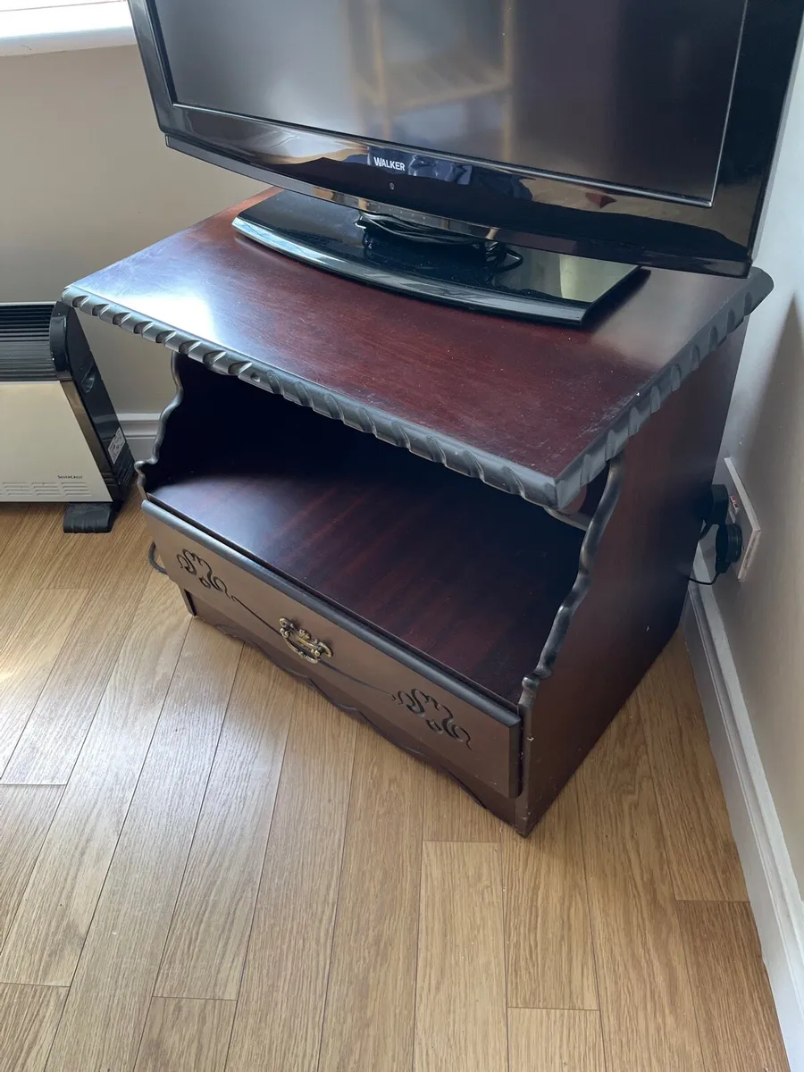 Tv Stand Dark solid wood - Image 2
