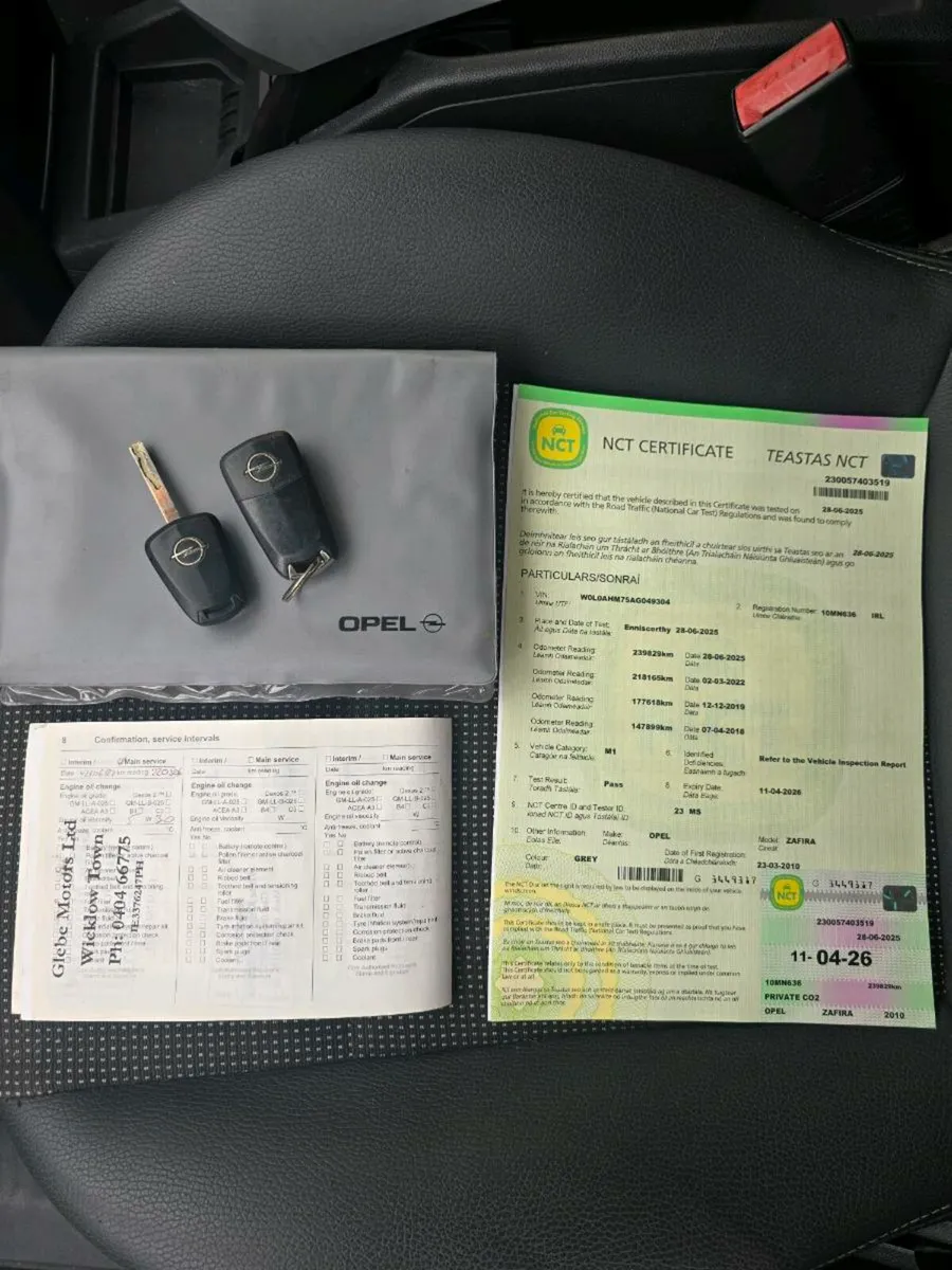 NCT 04/26 Opel Zafira - Image 2
