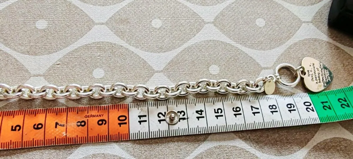 Silvertone LOVE bracelet - Image 4