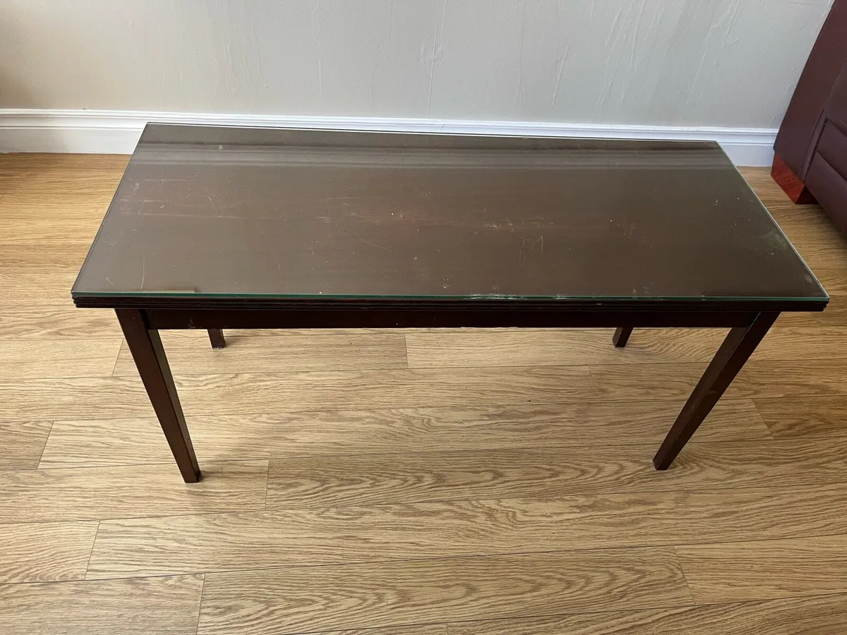 Coffee Table Mahogany colour solid wood - Image 2