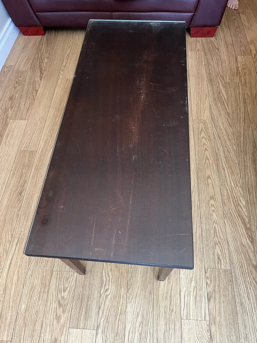 Coffee Table Mahogany colour solid wood - Image 3