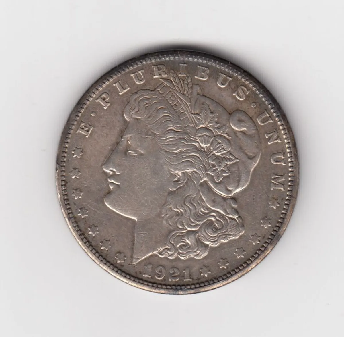 U.S 1921 Morgan Dollar 90% silver coin ( No : 6) - Image 1