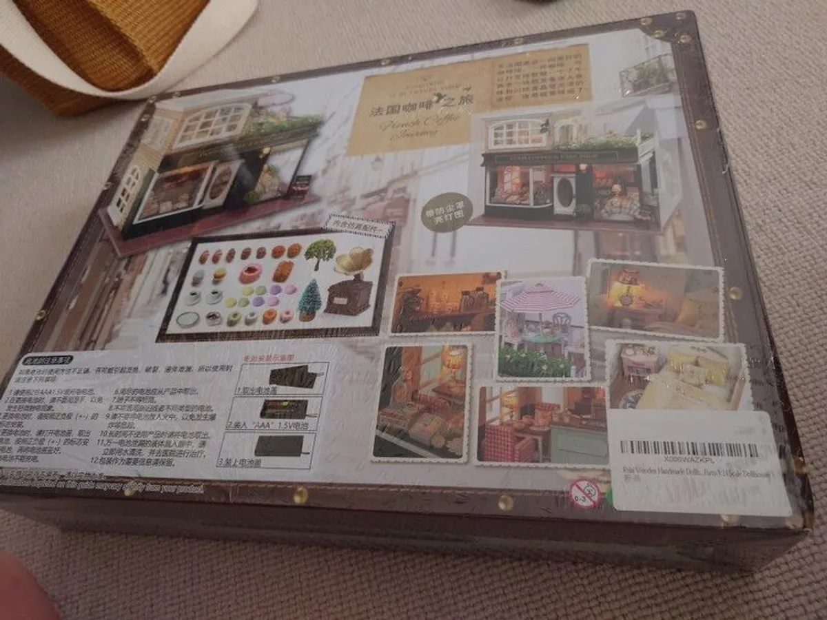 DIY Miniature Dollhouse Craft, Paris Coffee & Cake Shop - Image 2