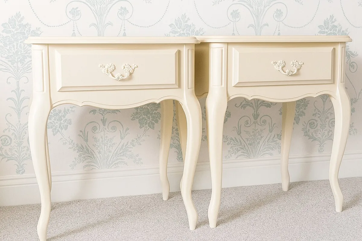 2 Laura Ashley One-Drawer Side Tables - Image 1
