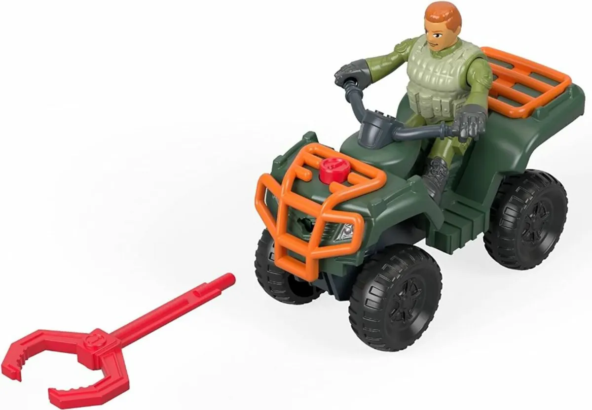 Imaginext Jurassic World, ATV & Technician Action - Image 1