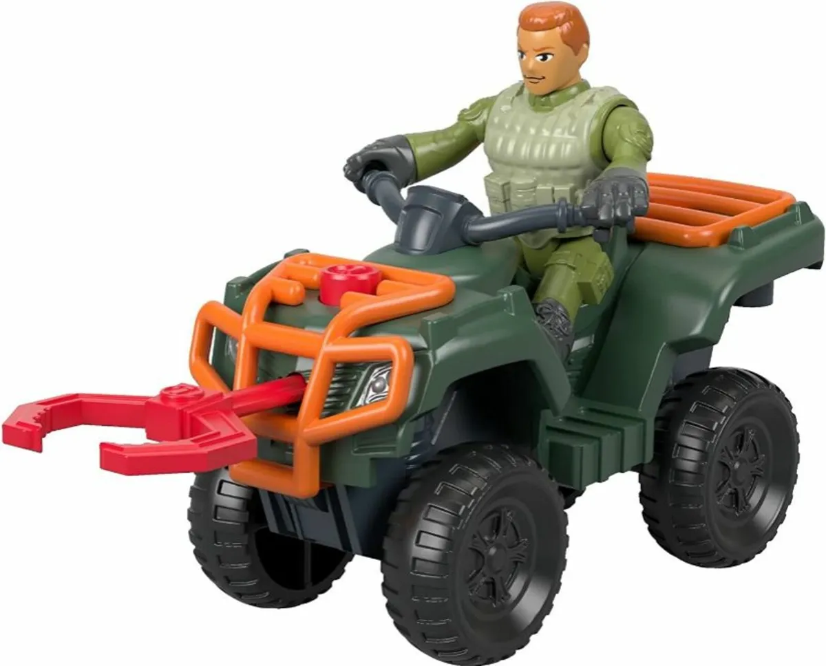 Imaginext Jurassic World, ATV & Technician Action - Image 4