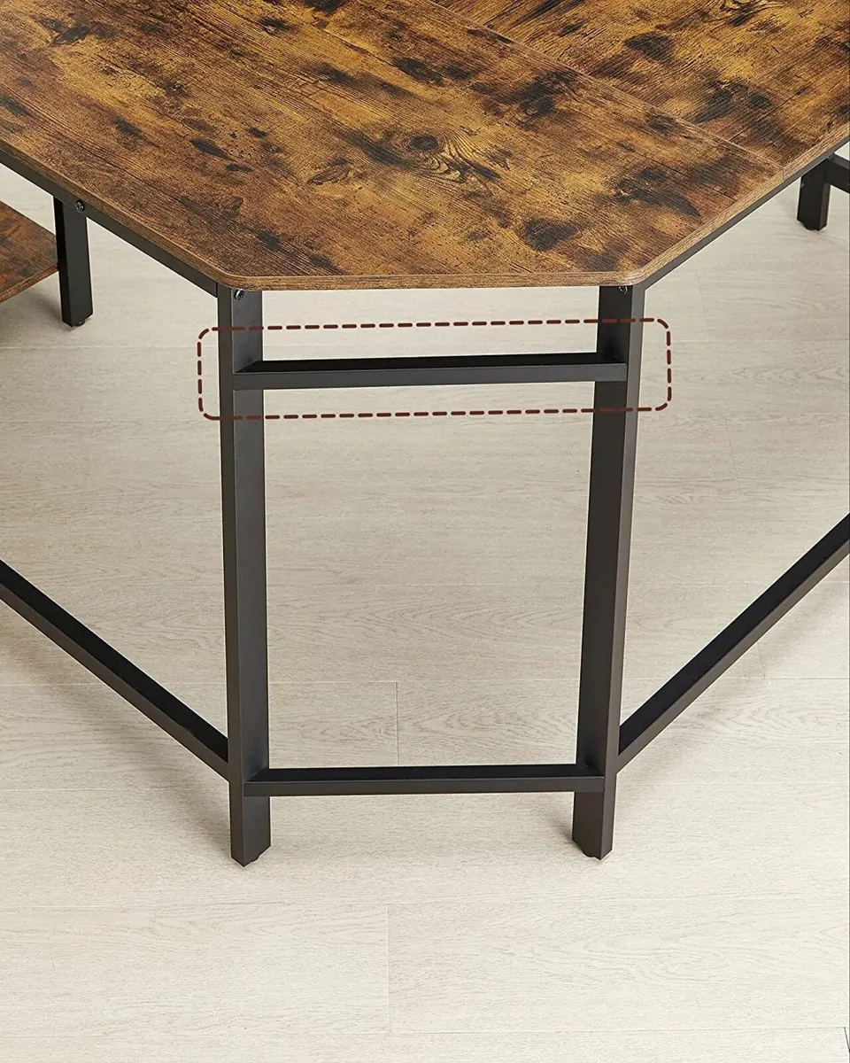 New Industrial L Shaped Office Desk - FREE P&P - Image 2