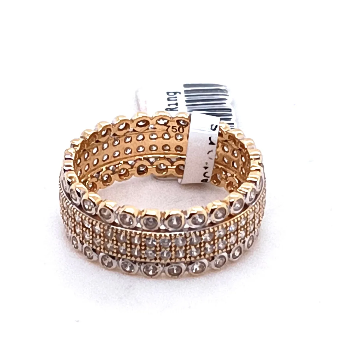 18k Yellow Gold & Zirconia Full Eternity Ring - Image 1
