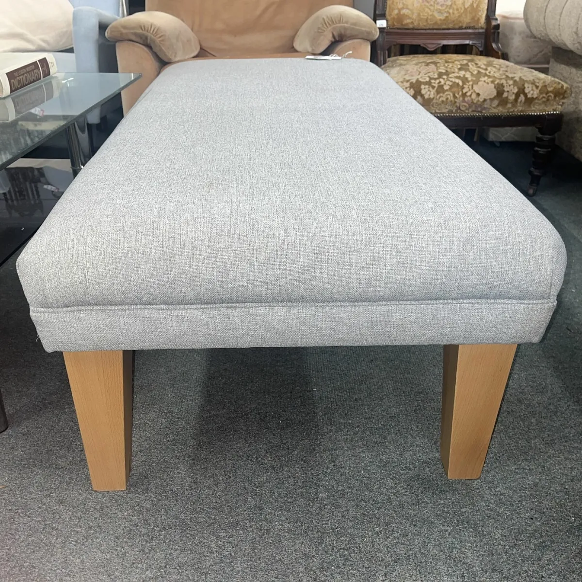 Elegant Grey Ottoman - Image 3