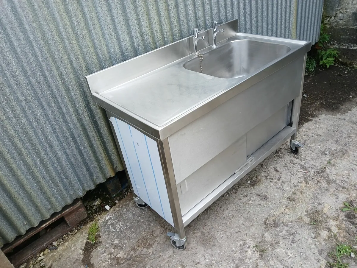 Stainless steel cabbinet /sink unit delivered - Image 2