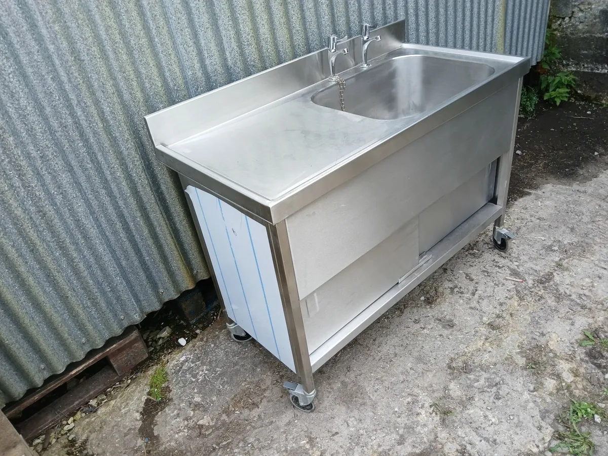 Stainless steel cabbinet /sink unit delivered - Image 3