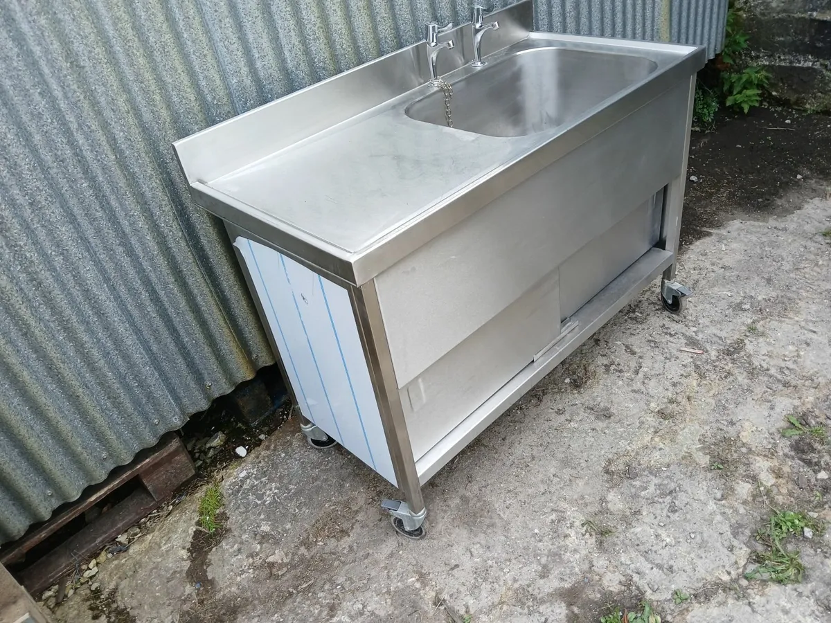 Stainless steel cabbinet /sink unit delivered - Image 4