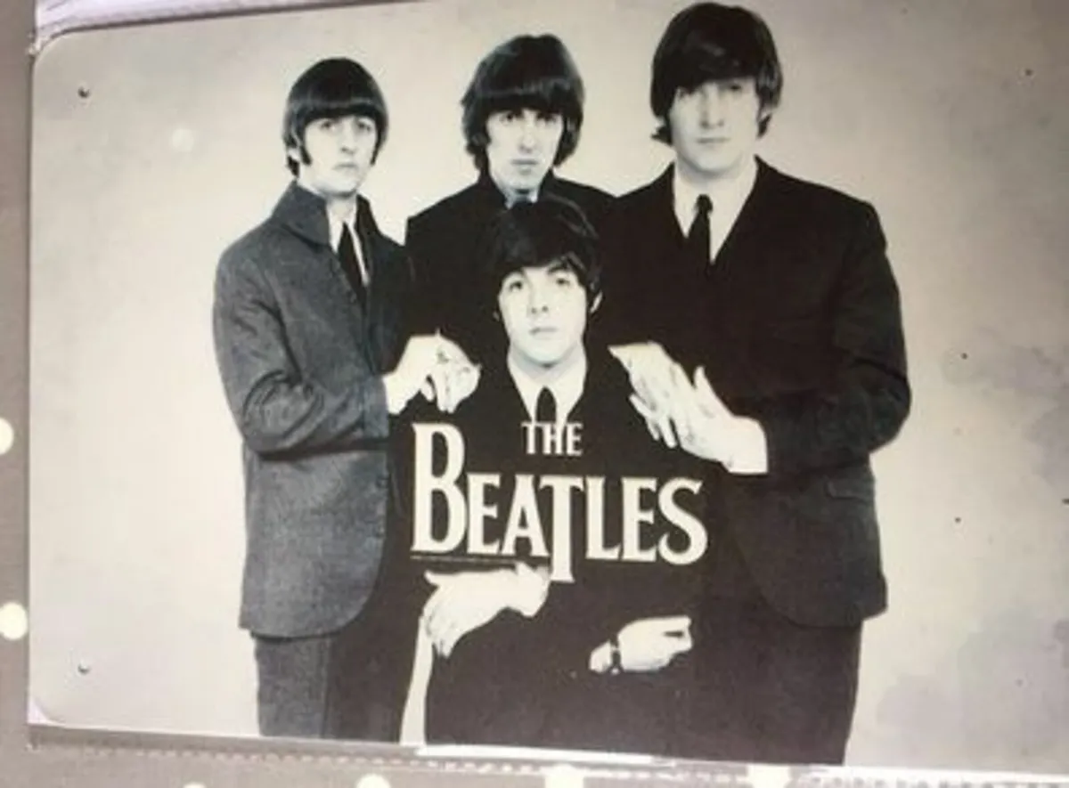 Beatles Wall Plaque (Metal)