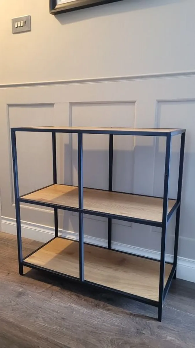 Industrial style shelving display units - Image 1