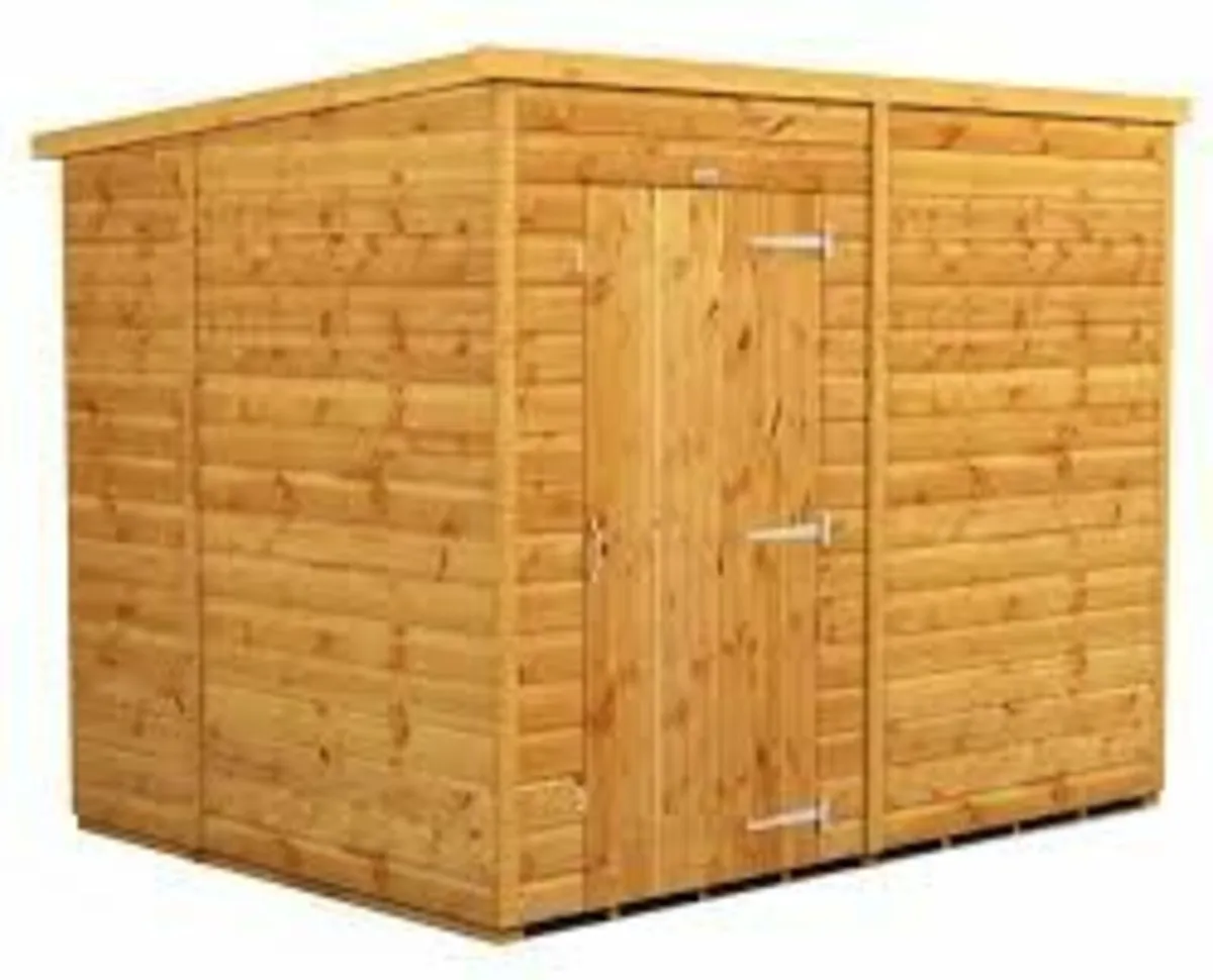 8x6 Deluxe T&G Pent Roof Garden Sheds.  In Stock! - Image 3