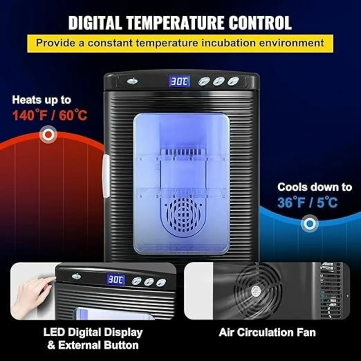 25L Reptile Egg Incubator Digital Reptile Hatching - Image 2