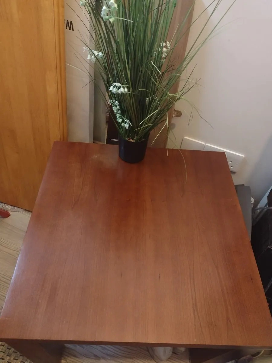 Heavy solid wood coffee table or TV stand - Image 4