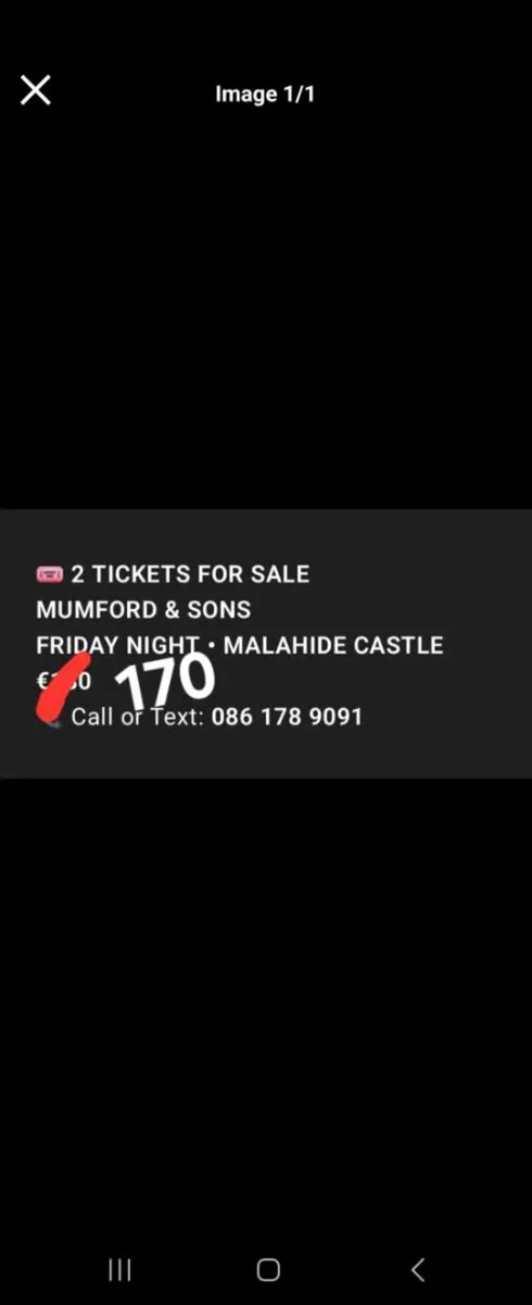 Tickets mumfred and sons - Image 1