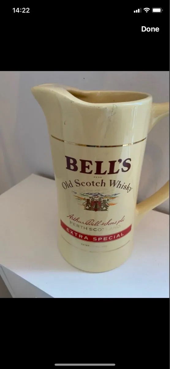 Large Bell’s Scotch Whisky Water Jug - Image 1