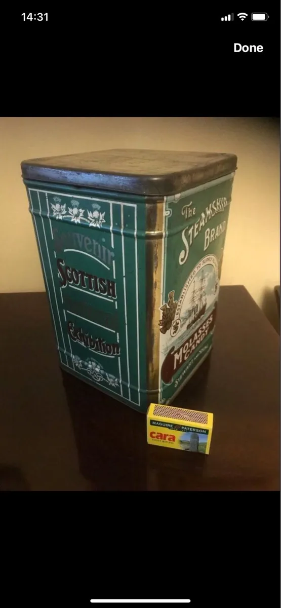 Vintage ‘The Steamship Brand’ Metal Box - Image 3