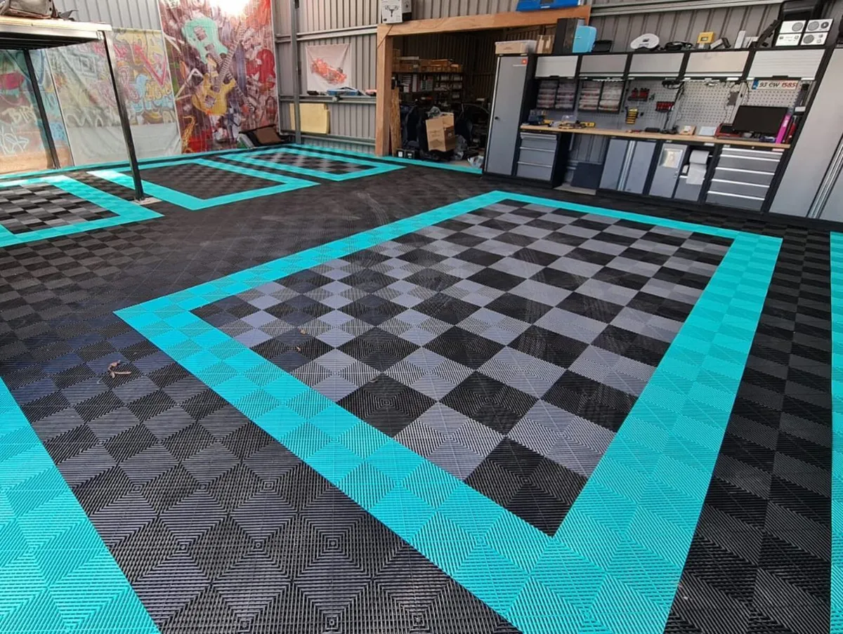 Tuff Tile Flooring Garage Showroom Shed Gym - Image 3