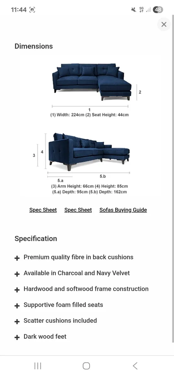 L shape sofa - Image 3