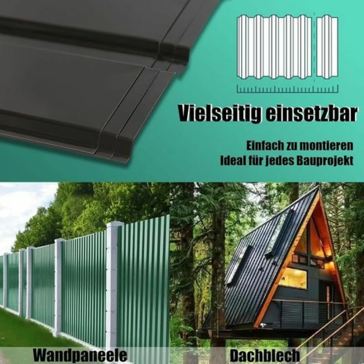 24  Galvanised Trapezoidal Corrugated Roofing Shee - Image 3