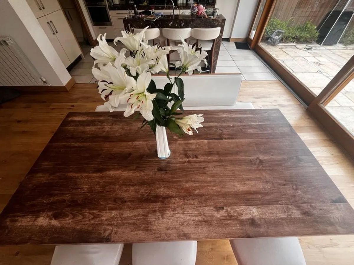 dining room table - solid walnut - Image 1