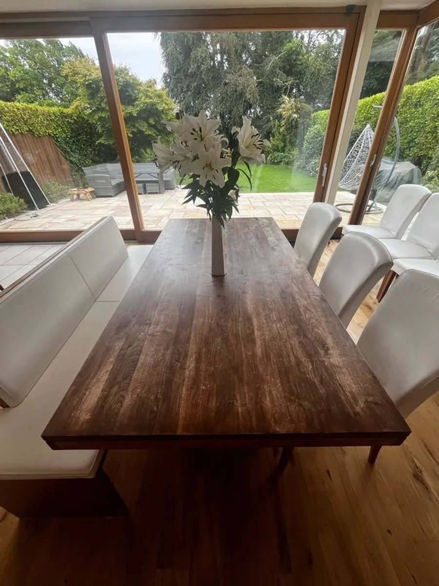 dining room table - solid walnut - Image 2