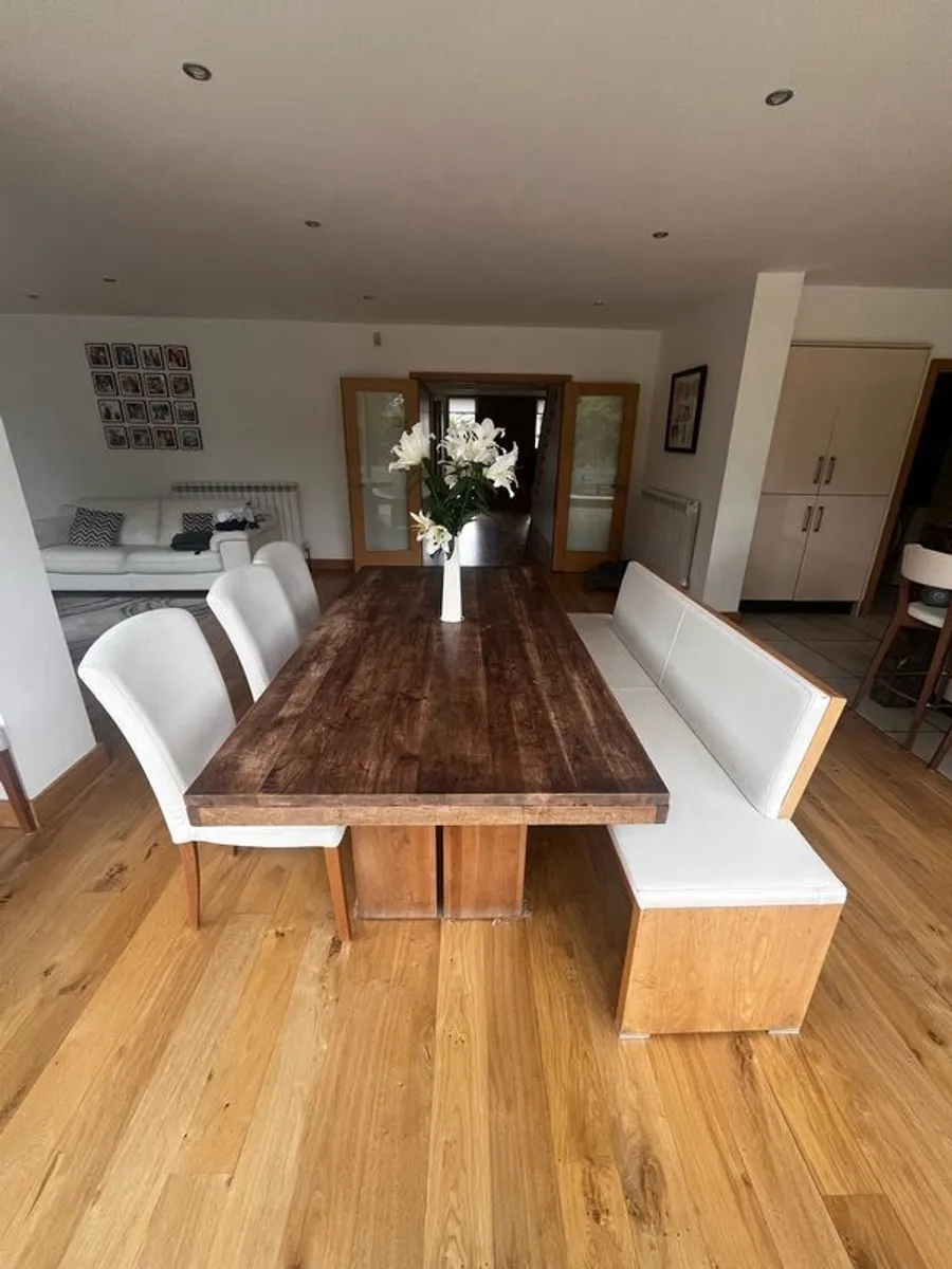 dining room table - solid walnut - Image 3