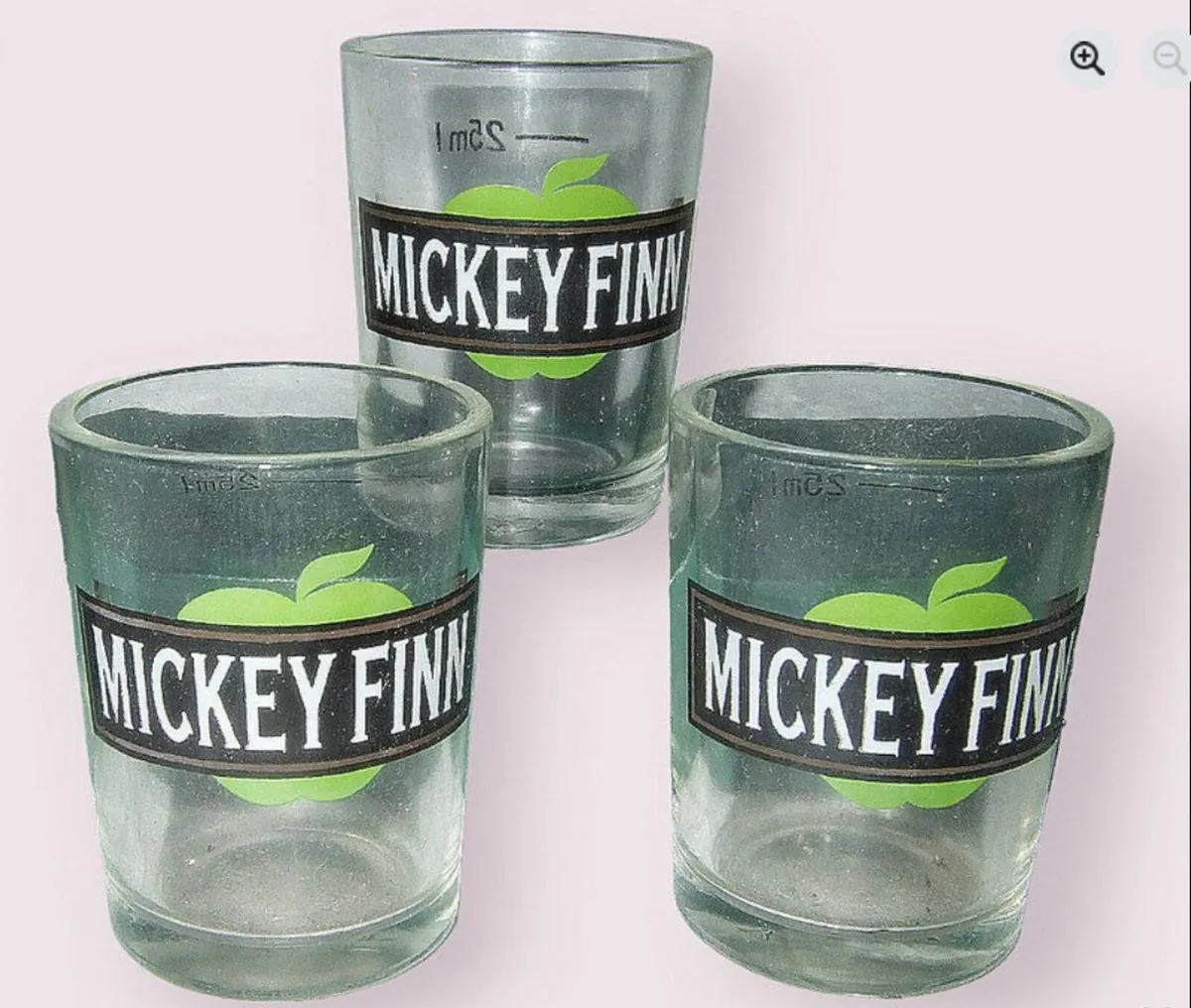 Trio Of Authentic Vintage ;Mickey Finn' Glasses - Image 2