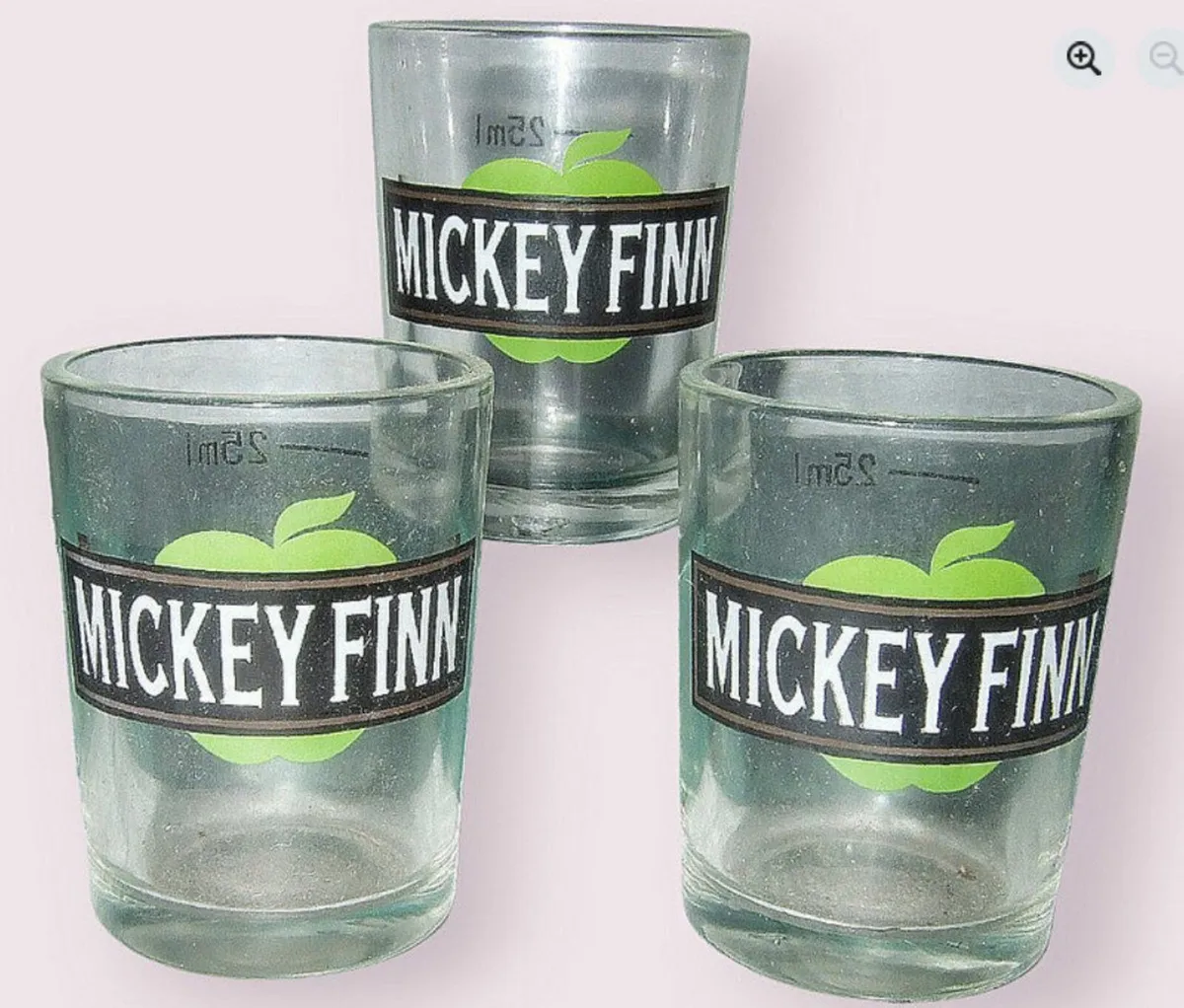Trio Of Authentic Vintage ;Mickey Finn' Glasses - Image 3
