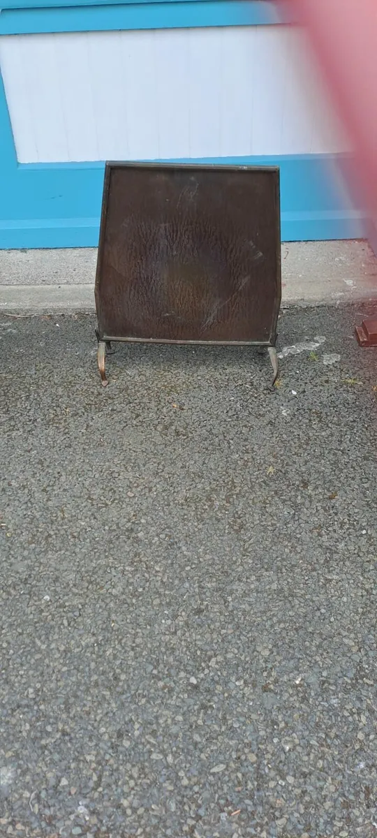 Vintage Copper Art Deco Arts & Crafts Fire Screen - Image 3