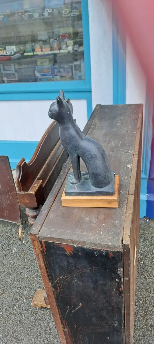 Vintage Austin Production Egyptian Bastet Black Ca - Image 4