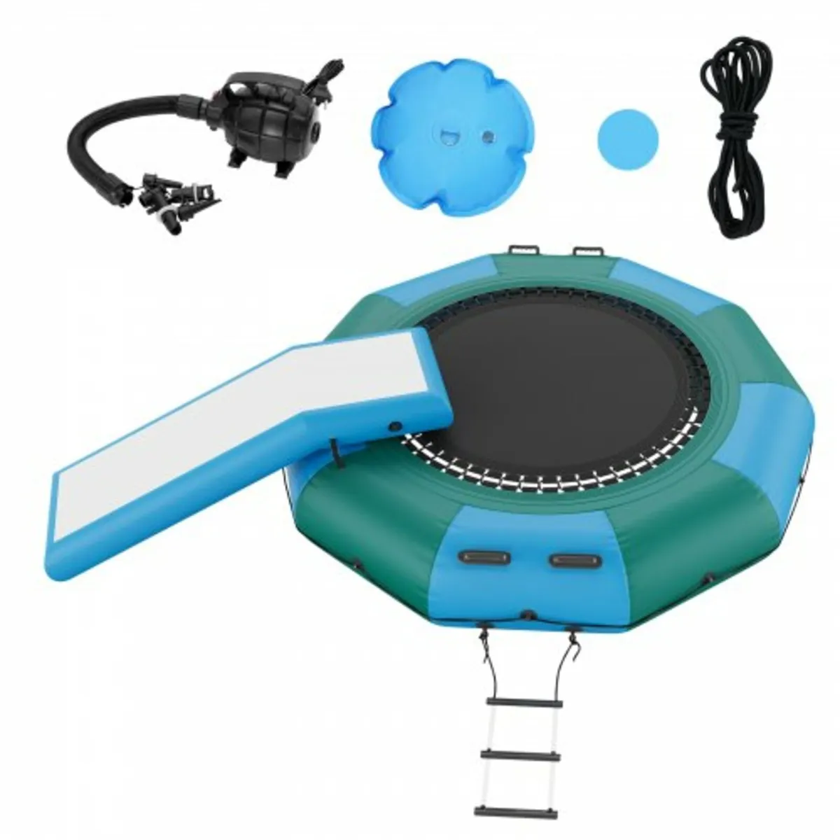 10ft Inflatable Water Trampoline Swim Platform Bou - Image 1